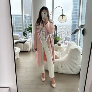 Club Monaco Wool Pink Coat XS